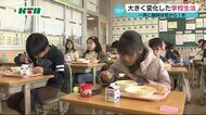 臨時休校から一年 ウィズコロナ時代の小学校は…無言で給食 マスクをして合唱【長崎市】