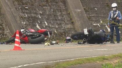 ツーリングの季節　バイク事故相次ぐ　1人死亡3人重傷　現場はいずれもカーブ　2件は大型バイク　遠心力強く…警察「カーブ手前で減速を」