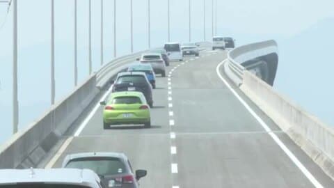 広島の「ベタ踏み坂」4車線化 新たな「広島はつかいち大橋」完成 ２８日 広島市