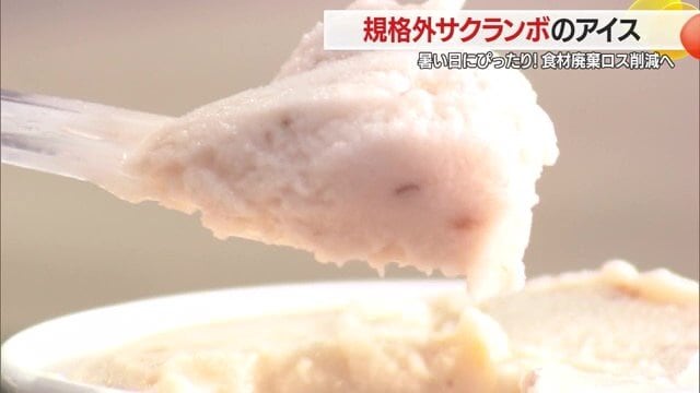 果肉30%以上のアイスは、1口でサクランボを感じる食べ応え