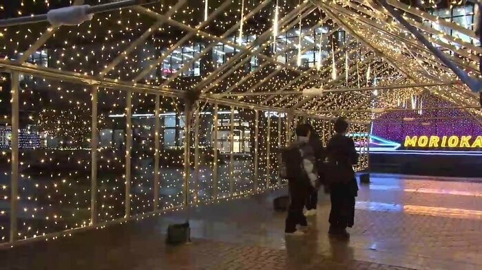 盛岡駅前通のイルミネーション