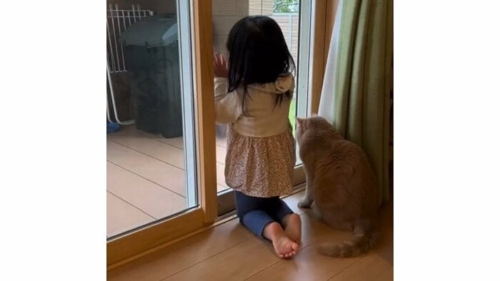 その後も窓際で一緒に過ごしていたという