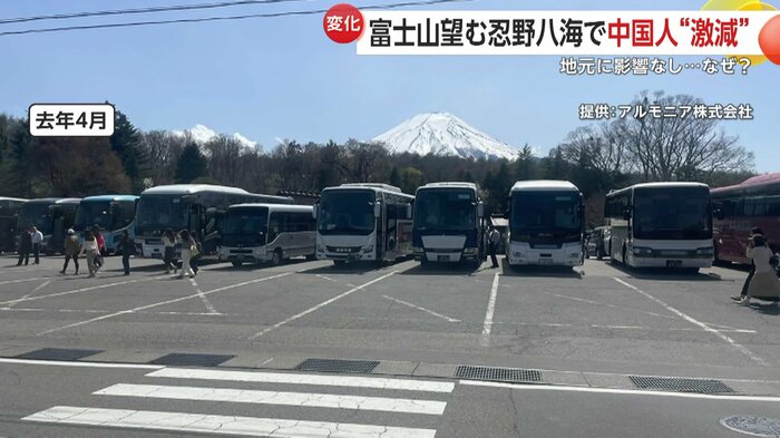 2025年4月には多くの観光バスが