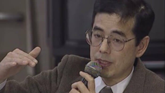 無期懲役となった林郁夫受刑者(1995年 オウム真理教の会見)