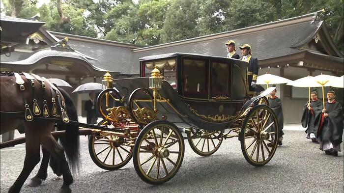 令和元(2019)年11月 陛下 伊勢神宮ご参拝に使われた儀装馬車2号