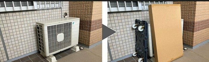 室外機周辺に障害物を置かないようにする(提供:ダイキン工業)