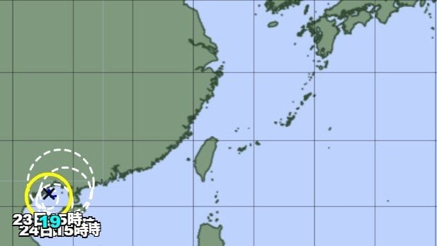 台風19号の進路予想図　気象庁HPより