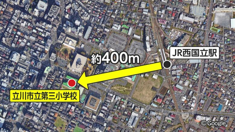 「先生がやられたから逃げるしかなかった」小2授業中の教室に20代と40代の男が侵入し担任に暴行　逮捕の男2人は児童の母親の友人　東京・立川市立第三小学校｜FNNプライムオンライン