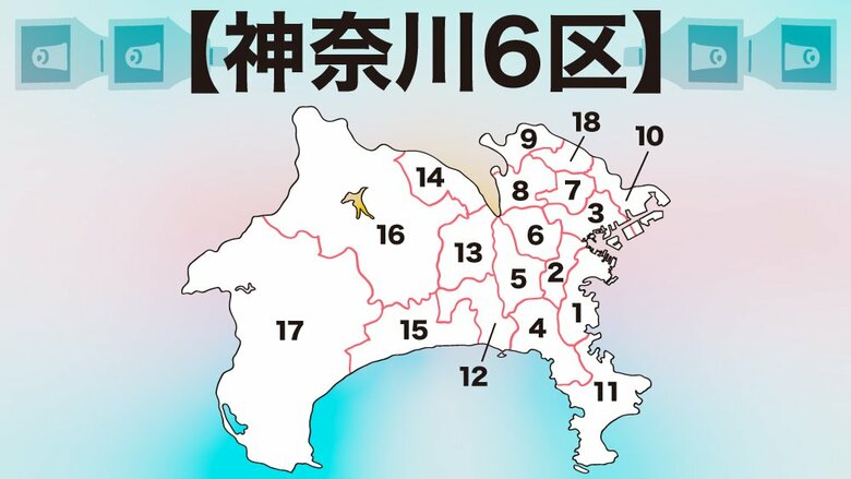 【神奈川6区】25年ぶりの「不出馬」で構図が変化　三つ巴の戦い　衆院選2021｜FNNプライムオンライン