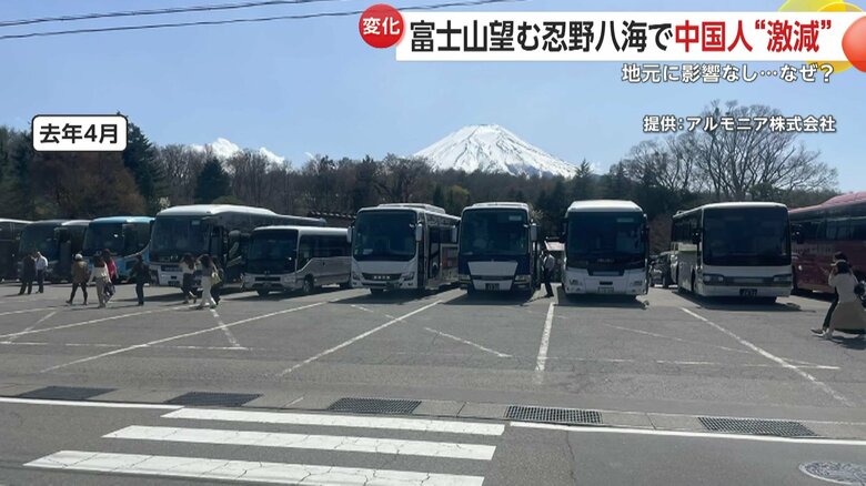 2025年4月には多くの観光バスが
