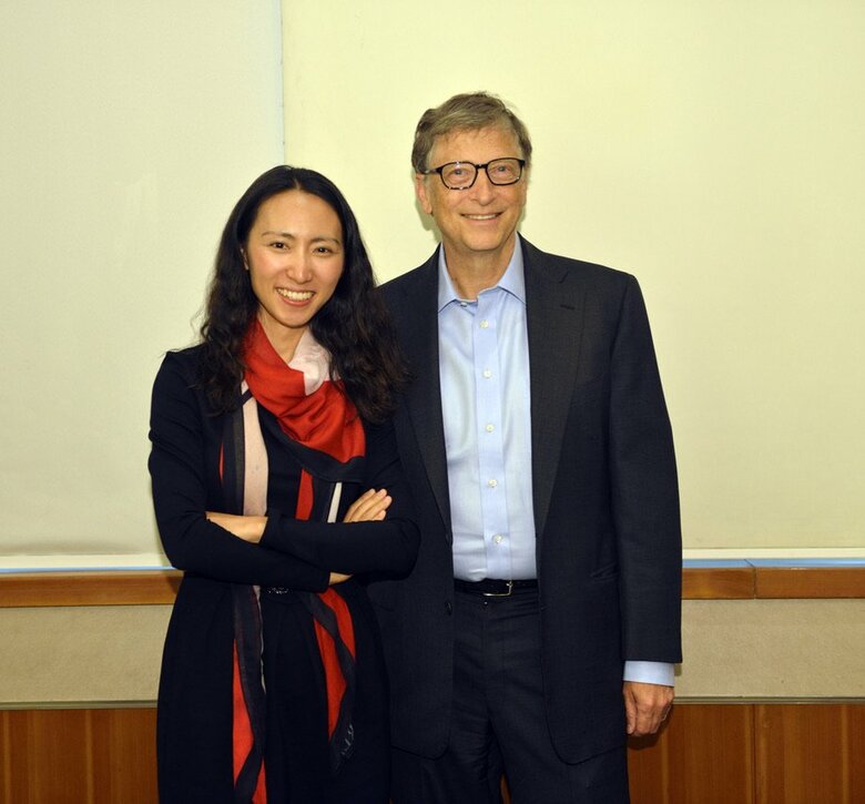 李一諾さんとビル・ゲイツ氏