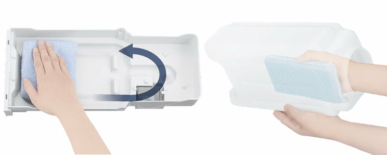 トレーやタンクもきれいに（提供：パナソニック株式会社）