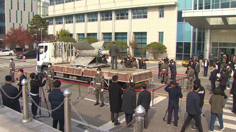 北朝鮮のミサイルが公開された際の様子