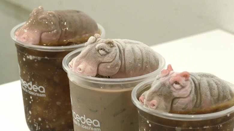 「IceDEA」で販売中の母カバ・ジョナー形の商品