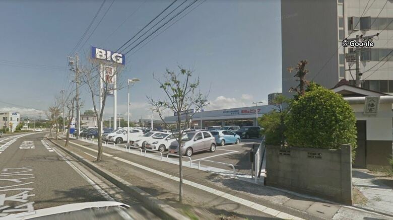 2017年7月　ビッグモーター松本店前（Googleマップより）