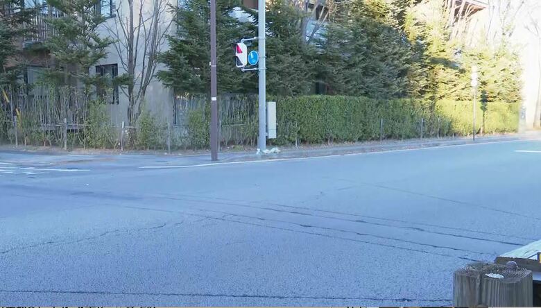 事故現場（軽井沢町　12月4日撮影）