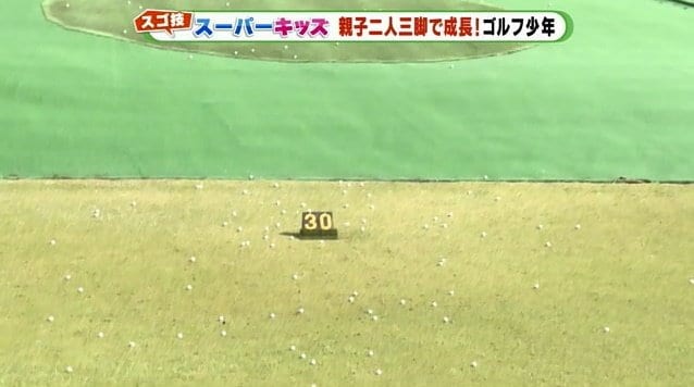 30ヤードの小さな標識に命中させた