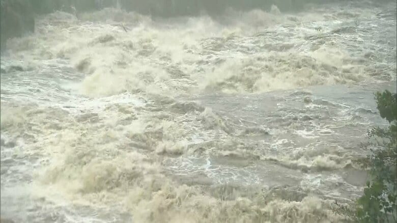 沼津市などを流れる黄瀬川が増水（6月2日）