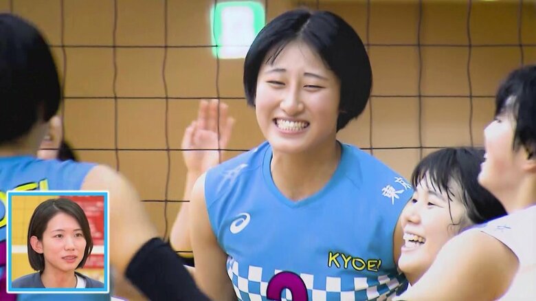 「機動力があってすごくいい」と古賀紗理那