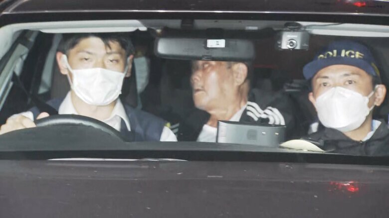 緊急逮捕された鈴木常雄容疑者（87）