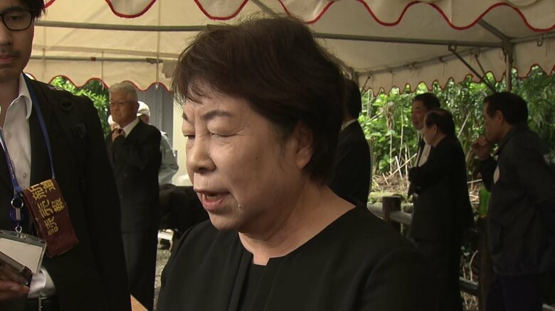 亡くなった消防団員 山下日出雄さんの妻・睦江さん