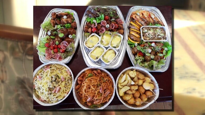 宅配料理の一例