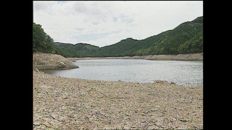 1994年の渇水時は過去最長となる9カ月間の給水制限が行われた（下ノ原ダム）