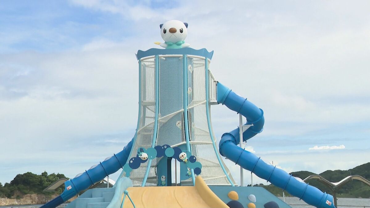 高さ約10mの巨大遊具も…みえ応援ポケモン『ミジュマル』をモチーフに