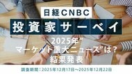 【2025年マーケット重大ニュースは？】投資家の回答トップは「トランプ大統領が相互関税を発表、日経平均は発表後3営業日で4500円強下落（4月）」に～日経CNBC 投資家アンケート12月実施～
