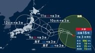 【台風最新情報】台風15号がお盆休み直撃のおそれ　列島に台風が接近しやすい状況に　大型で非常に強い台風13号は沖縄本島など暴風域に