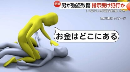 「お金はどこにある」馬乗りになり脅迫