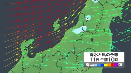 【新潟の天気】各地雨も気温上昇↑ 風は11日にかけて強まる見込み…県内全域で“強風”に注意を