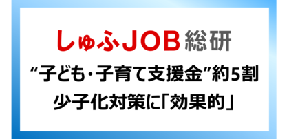 少子化対策に“子ども・子育て支援金”は有効？　お子さんがいる女性54.4％が「効果的」と回答