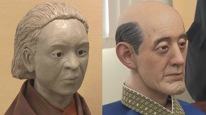 長岡藩士(左)と顔の系統が違う殿様