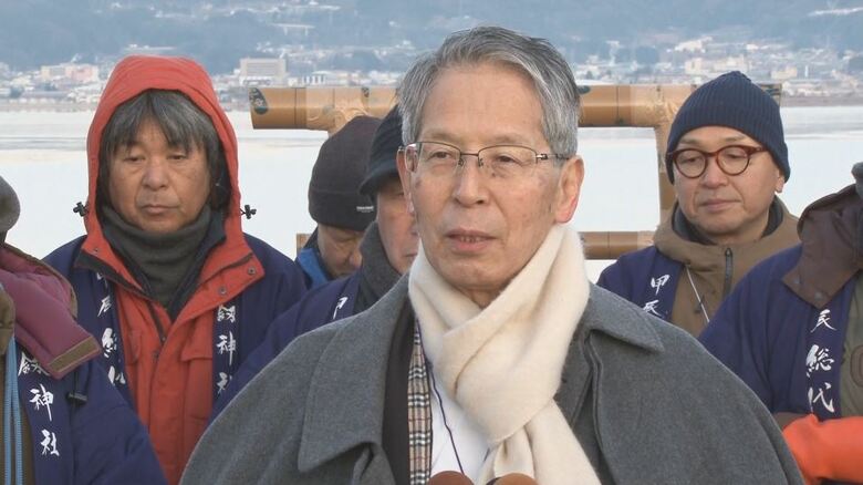 諏訪湖の「御神渡り」出現せず　「明けの海」を宣言　8シーズン連続できず…「本格的な冬の訪れを感じることが出来ないまま春を迎えようとしている」｜FNNプライムオンライン