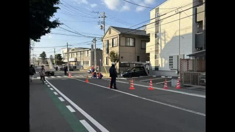【速報】「車が逃走していった」との目撃情報 横断歩道を歩いていた女性が車にはねれる 意識不明｜FNNプライムオンライン