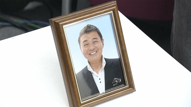 渡辺徹さんの遺影は、去年7月に撮影されたもの
