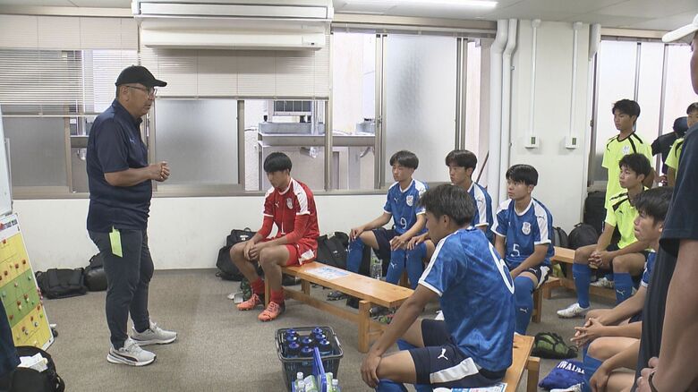 試合前のロッカールーム（2023年5月）