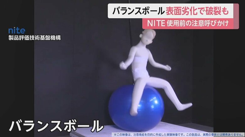 久しぶりに使用するバランスボールに体重をかけていくと...