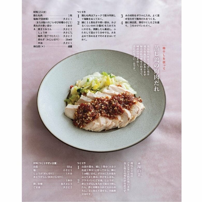 『別冊天然生活　真藤舞衣子さん　梅仕事と四季の保存食』から抜粋