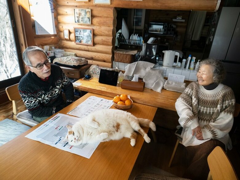 説明書を見ようとするとメイくんがごろり（提供：MARCOさん）