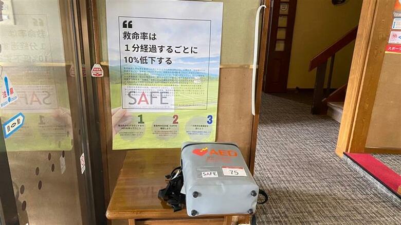 救命率は1分で10％低下する