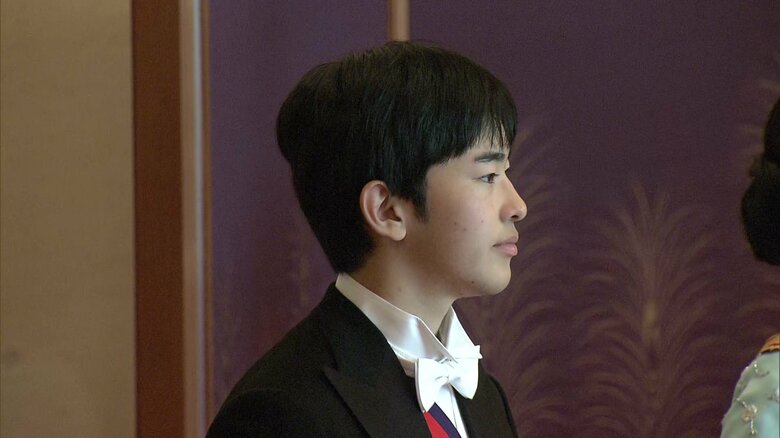 新年祝賀の儀に初めて臨まれた悠仁さま