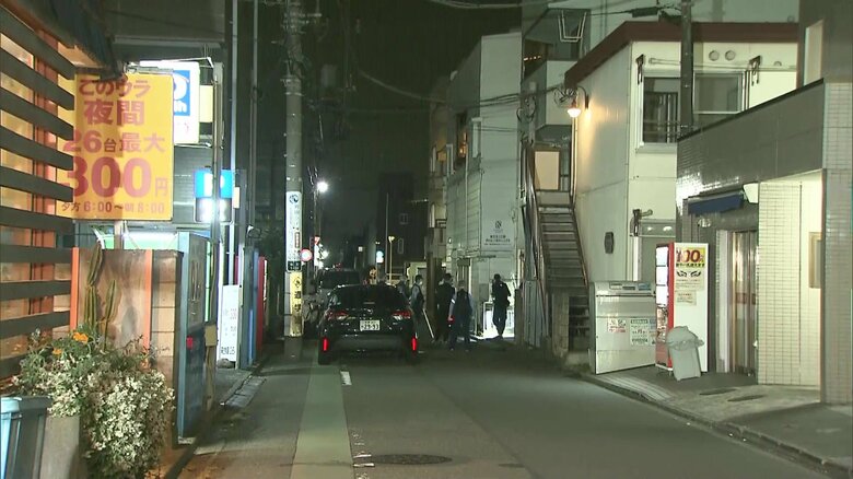 女性が刺された現場周辺（東京・町田市）