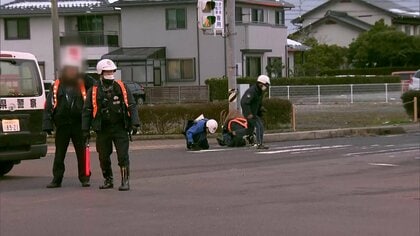 横断歩道渡っていた小学生男児（8）大型トラックにはねられ死亡…過失運転致死の疑いで男（50）緊急逮捕　ひき逃げ容疑でも捜査　島根・松江市