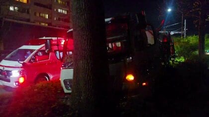 【速報】仙台市青葉区北根黒松で車とトラックが衝突　2人けが　丁字路の市道交差点