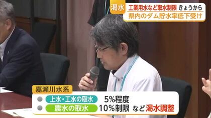 ダム貯水率34.4％まで低下…佐賀で取水制限始まる「県民生活に影響なし」【佐賀県】