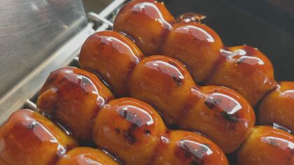 もちもちの秘密は“2度蒸し”…子供に人気「とりだんご」のみたらし団子　1本50円で閉店前に売り切れも【愛知発】