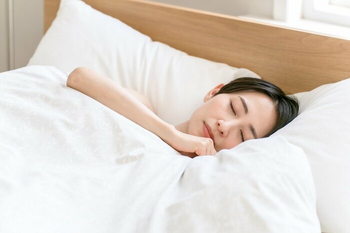 ふかふかの布団で快眠(イメージ)
