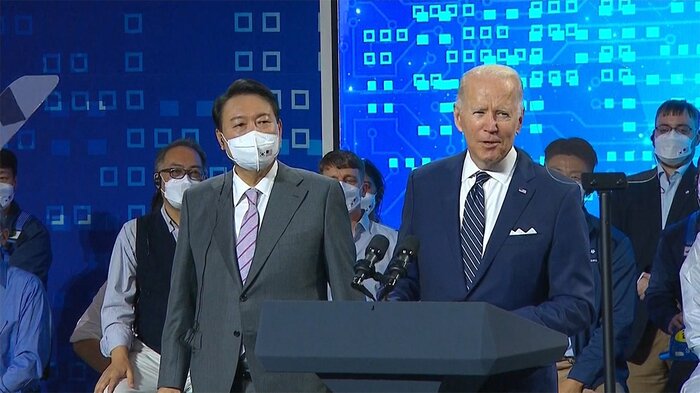 韓国を訪問したバイデン大統領(21日)